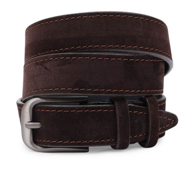 Замшевый ремень для женщин Vintage 20782 Темно-коричневый