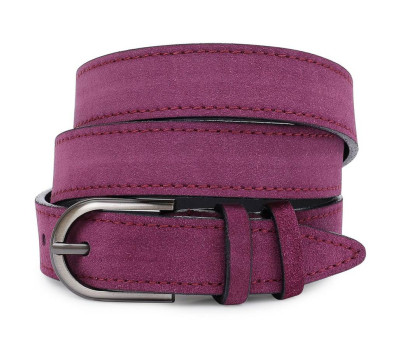 Чудовий замшевий жіночий ремінь Vintage 20801 Фіолетовий