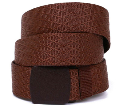 Текстильный мужской ремень Vintage 20583 Коричневый