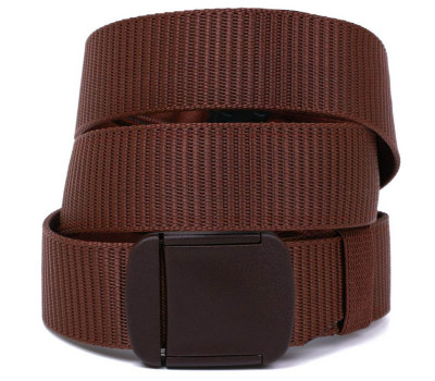 Текстильный мужской ремень Vintage 20594 Коричневый