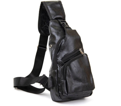 Сумка крос боді смарт зі шкірозамінника Vintage 20571 Чорна