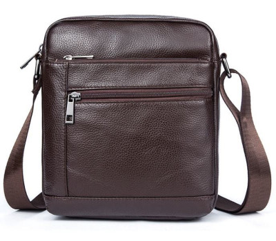 Сумка чоловіча компактна Vintage 14746 Коричнева