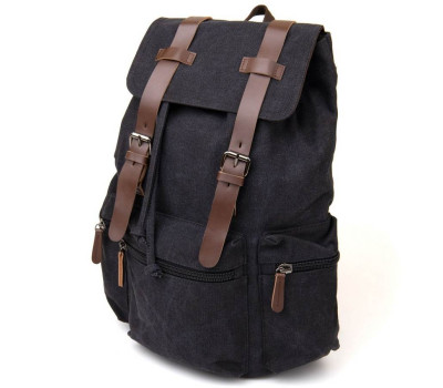 Рюкзак туристичний текстильний унісекс Vintage 20608 Чорний