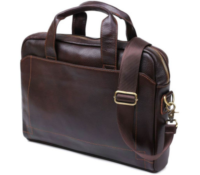 Чоловіча шкіряна сумка-портфель Vintage 20679 Коричневий