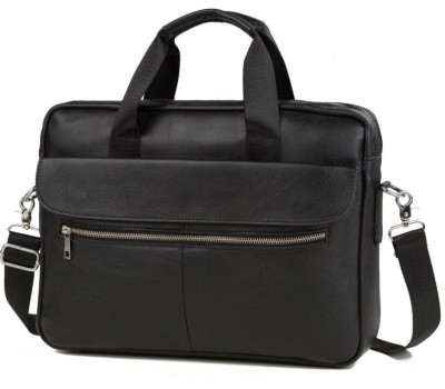 Сумка чоловіча Vintage 14627 шкіряна Чорна