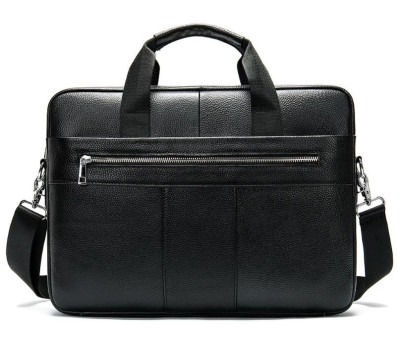 Сумка ділова чоловіча шкіряна Vintage 14794 Чорна