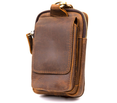 Сумка чоловіча на пояс Vintage 20419 Коричнева
