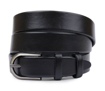 Практичний шкіряний ремінь Vintage 20794 Чорний