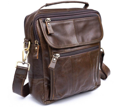 Сумка чоловіча Vintage 14764 Коричнева