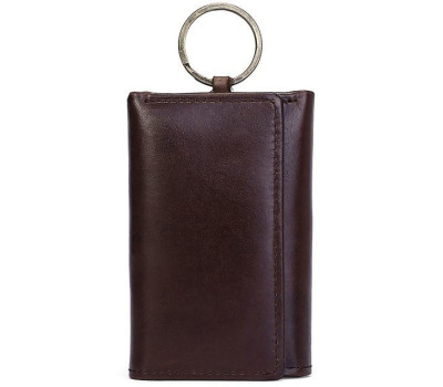 Стильна шкіряна ключниця Vintage 14931 Коричнева