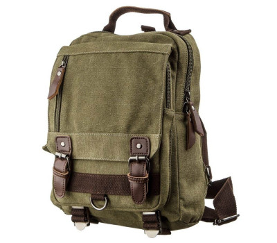 Сумка-рюкзак на одне плече Vintage 20141 Оливкова