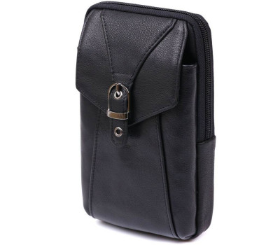 Чоловіча шкіряна сумка Vintage 20482 Чорний