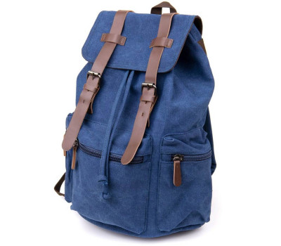 Рюкзак туристичний текстильний унісекс Vintage 20609 Синій