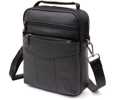 Мессенджер чоловічий вертикальний Vintage 20393 Чорний