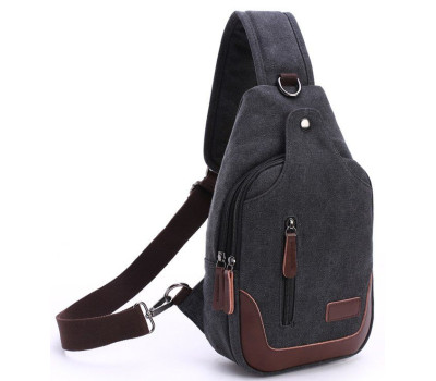 Сумка через плече текстильна Vintage 20077 Чорна