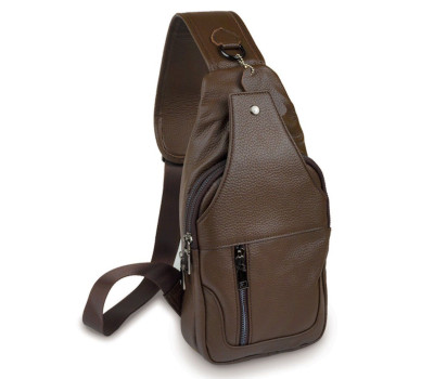 Сумка чоловіча шкіряна через плече Vintage 14390 Коричнева