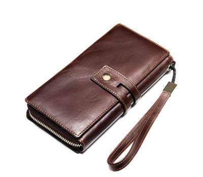 Чоловічий клатч в гладкій шкірі 20236 Vintage Коричневий