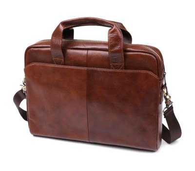 Сумка шкіряна для ноутбука Vintage 20470 Коричневий