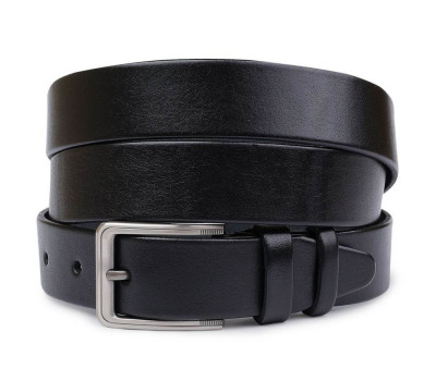 Кожаный батальный мужской ремень Vintage 20719 Черный