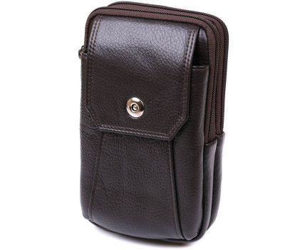 Чоловіча сумка на пояс із натуральної шкіри Vintage 20481 Коричневий