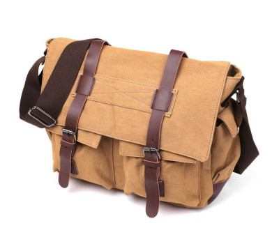 Сумка на плече текстильна Vintage 20149 Пісочна