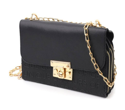 Компактная женская сумка из эко-кожи Vintage 18703 Черный