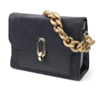 Компактная женская сумка из кожзаменителя Vintage 18707 Черный