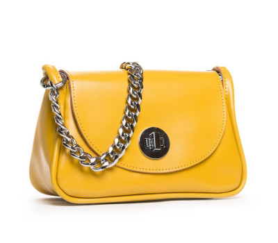 Сумка жіноча класична шкіра ALEX RAI 4001 yellow Podium