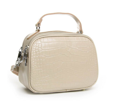 Сумка жіноча класична шкіра ALEX RAI 39-2233 beige Podium