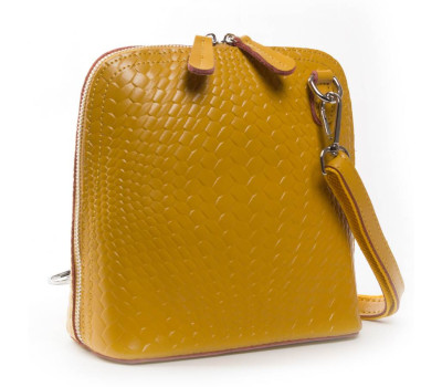 Сумка жіноча класична шкіра ALEX RAI 33-8803 yellow Podium