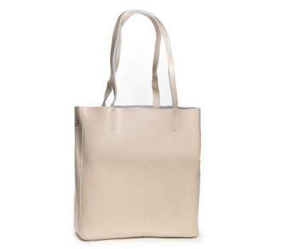 Сумка жіноча класична шкіра ALEX RAI 48-9384 beige Podium