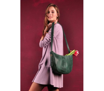 Сумка Круассан изумруд BlankNote