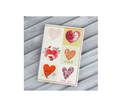 Обкладинка для паспорта Love is in the air + блокнотик BlankNote