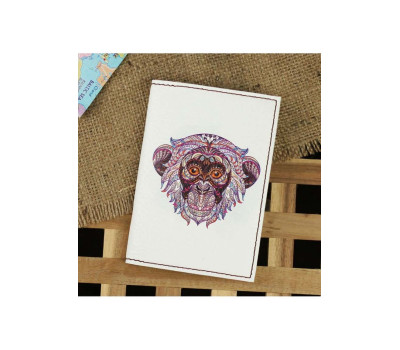 Обкладинка для паспорта Ethnic monkey + блокнотик BlankNote