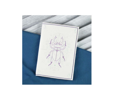 Обкладинка для паспорта Скарабей + блокнотик BlankNote