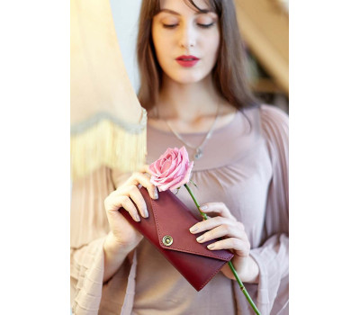 Гаманець КЕРРІ 1.0 (ШКІРА KRAST) Виноград BlankNote