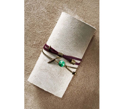 Браслет бордовий Джіа BlankNote