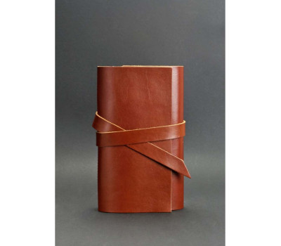 Шкіряний блокнот (Софт-бук) 1.0 Коньяк BlankNote