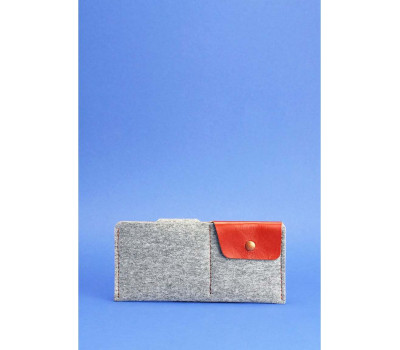 Портмоне-купюрник 8.0 фетр коньяк BlankNote