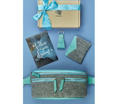 Подарунковий жіночий набір аксесуарів з фетру Копенгаген BlankNote