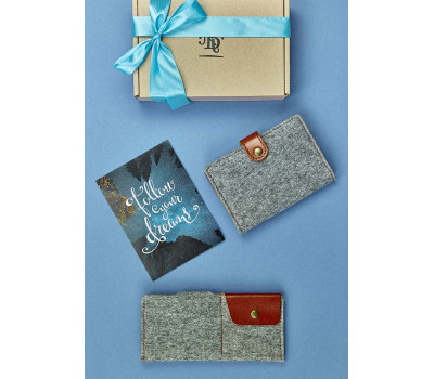 Подарунковий набір аксесуарів з фетру Берген BlankNote