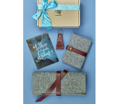 Подарунковий жіночий набір аксесуарів з фетру Осло BlankNote