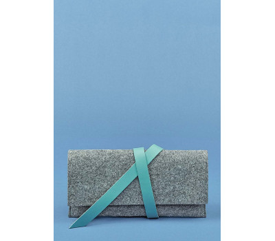 Тревел-кейс Voyager 1.0 фетр + шкіра тіффані BlankNote