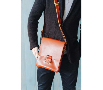Сумка-мессенджер Esquire (компакт), коньяк BlankNote