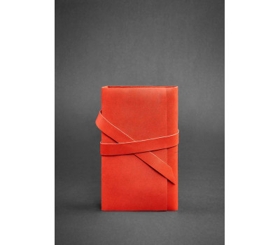 Шкіряний блокнот (Софт-бук) 1.0 Корал BlankNote