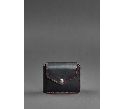 Портмоне 4.2 (4 кишені, кнопка) Графіт-полуниця BlankNote