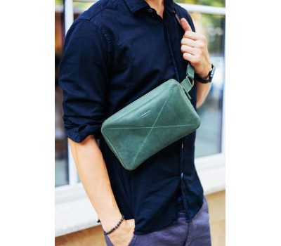 Сумка поясная DROPBAG MAXI (изумруд) BlankNote