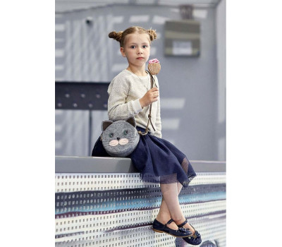 Сумка Miss Kitty фетр+шкіра (горіх) BlankNote