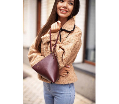 Сумка-косметичка піраміда, марсала BlankNote