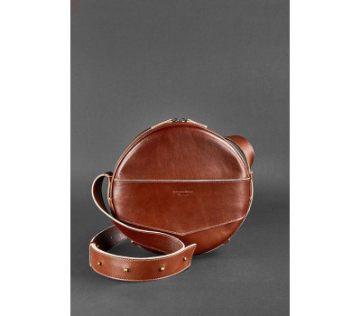 Кругла сумка-рюкзак maxi Коньяк BlankNote